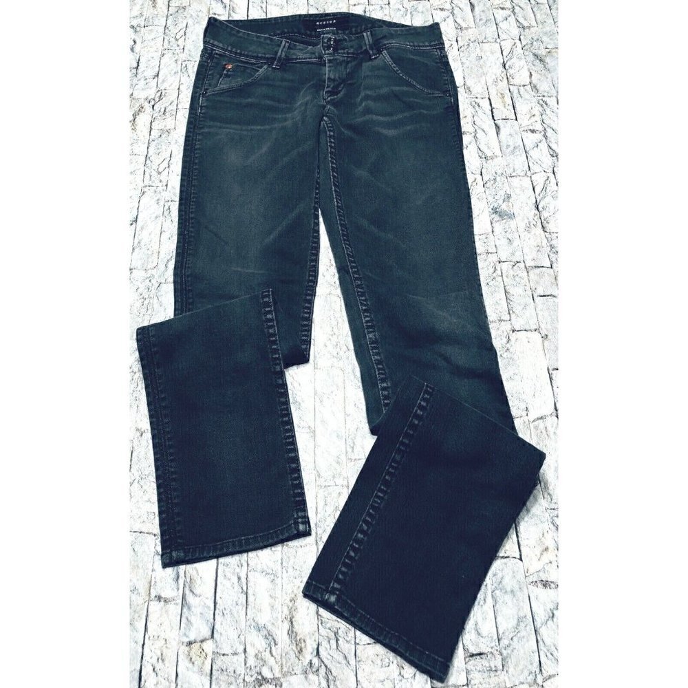 Hudson Womens Size 25 Dark Gray Wash Collin Mid Rise Skinny Jeans Stretch